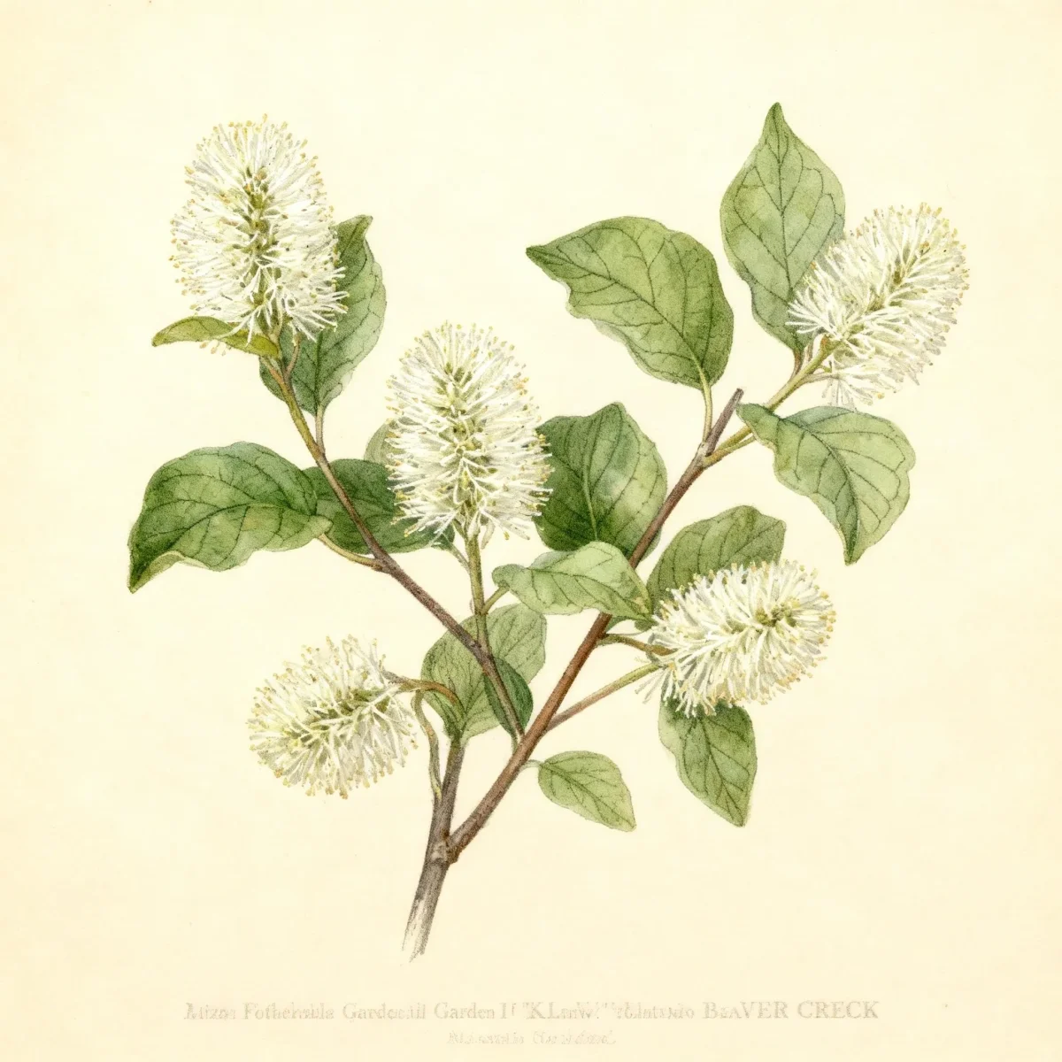 Dwarf fothergilla (Fothergilla gardenii 'Klmtwo' BEAVER CREEK)