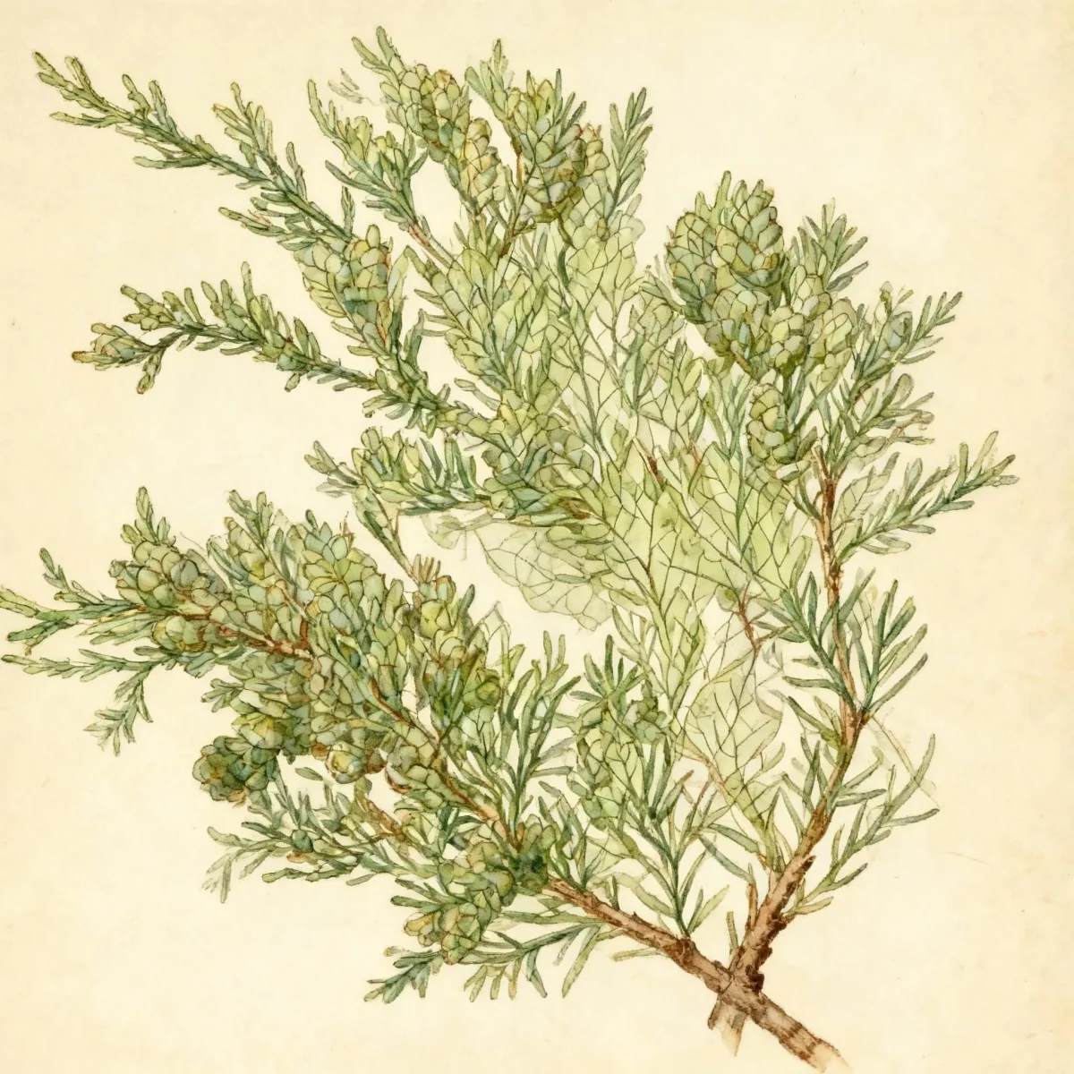 Chinese juniper (Juniperus × pfitzeriana 'Sea Green')