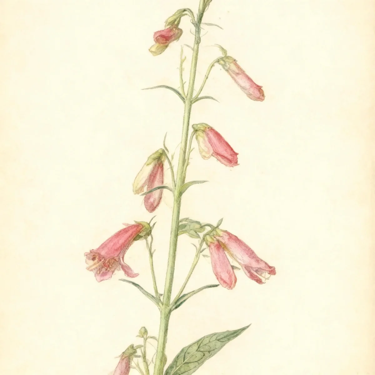 Bearded penstemon (Penstemon barbatus subsp. coccineus)