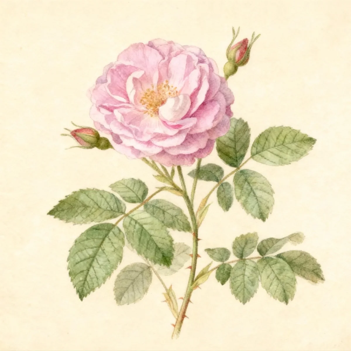Hybrid rugosa rose (Rosa 'Thérèse Bugnet')