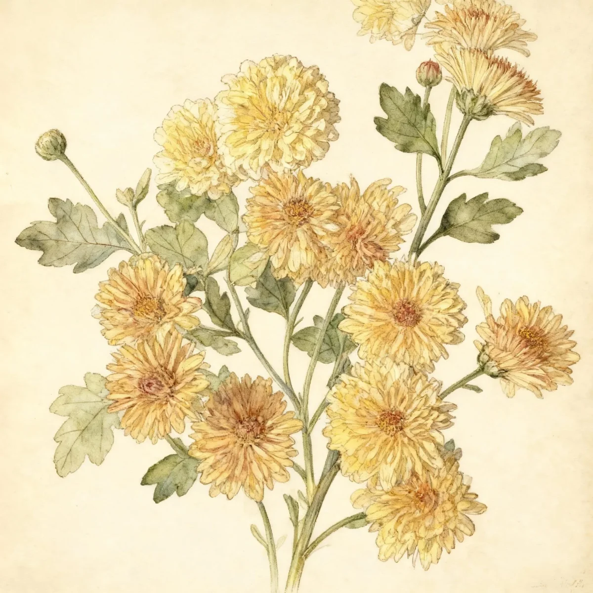 Chrysanthemum (Chrysanthemum 'Yogin' GINGER)
