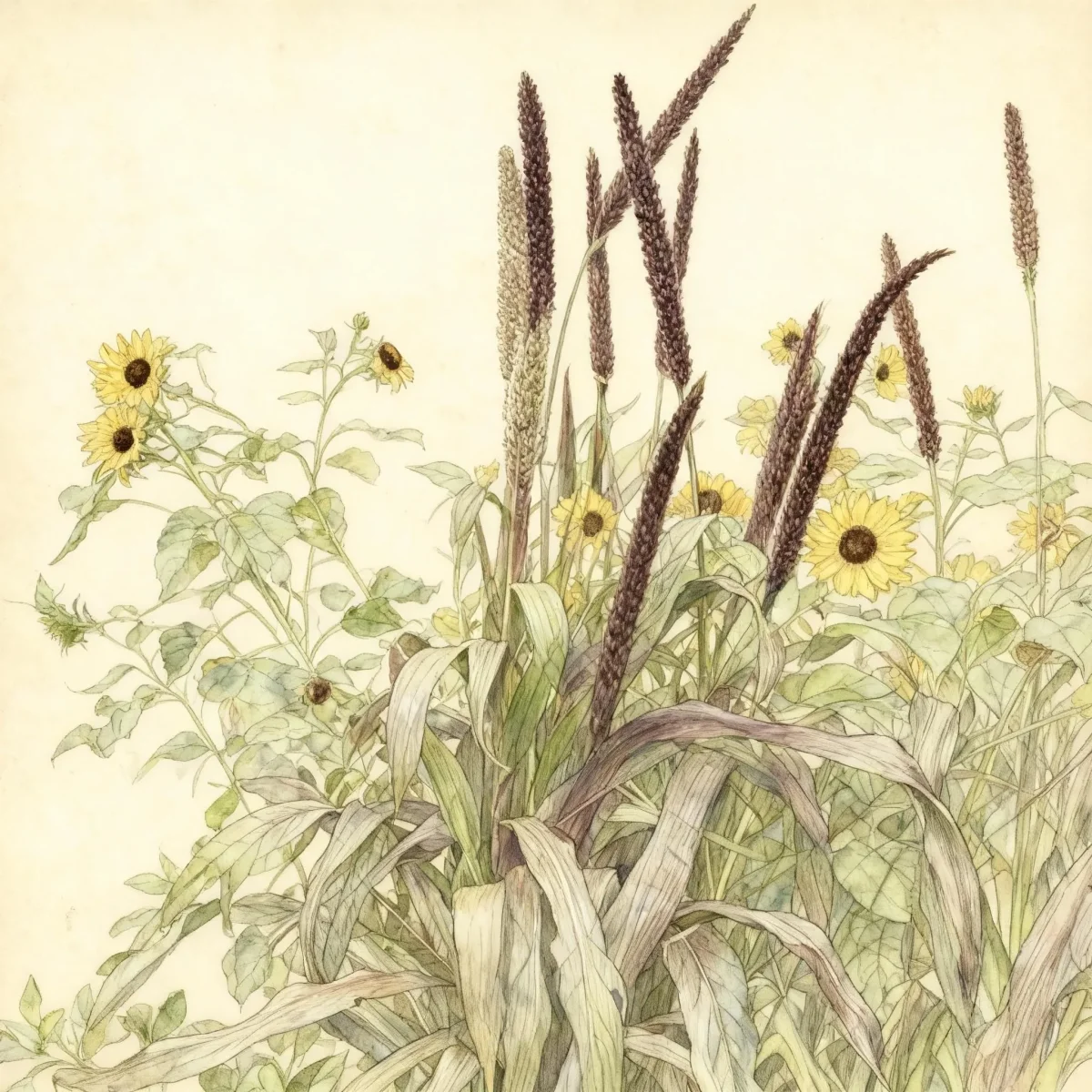 Pearl millet (Pennisetum glaucum ''Purple Baron'')