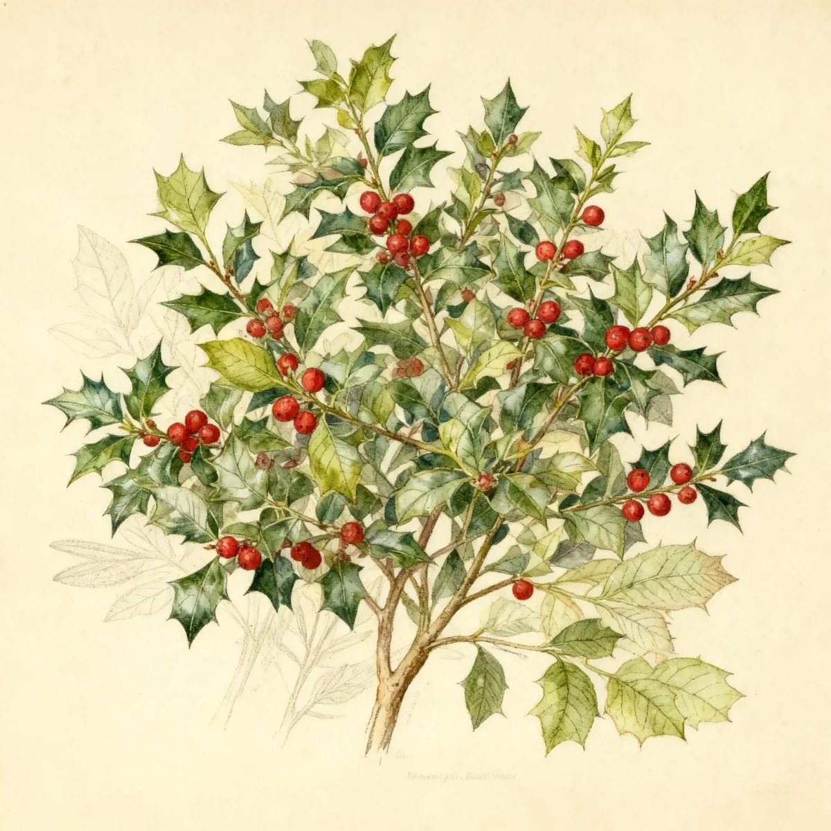 Chinese holly (Ilex cornuta 'Dwarf Burford')