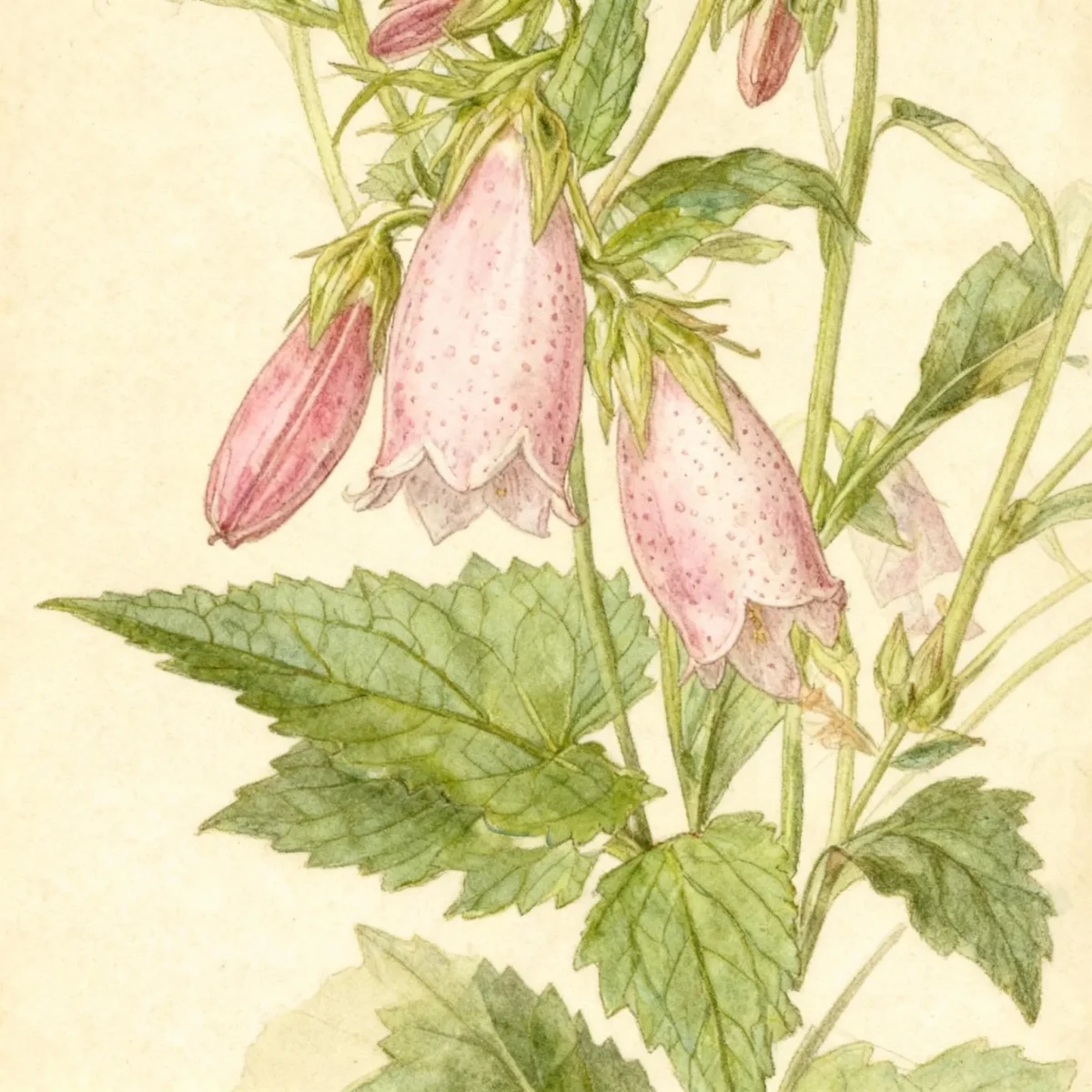 Spotted bellflower (Campanula punctata 'Pink Chimes')