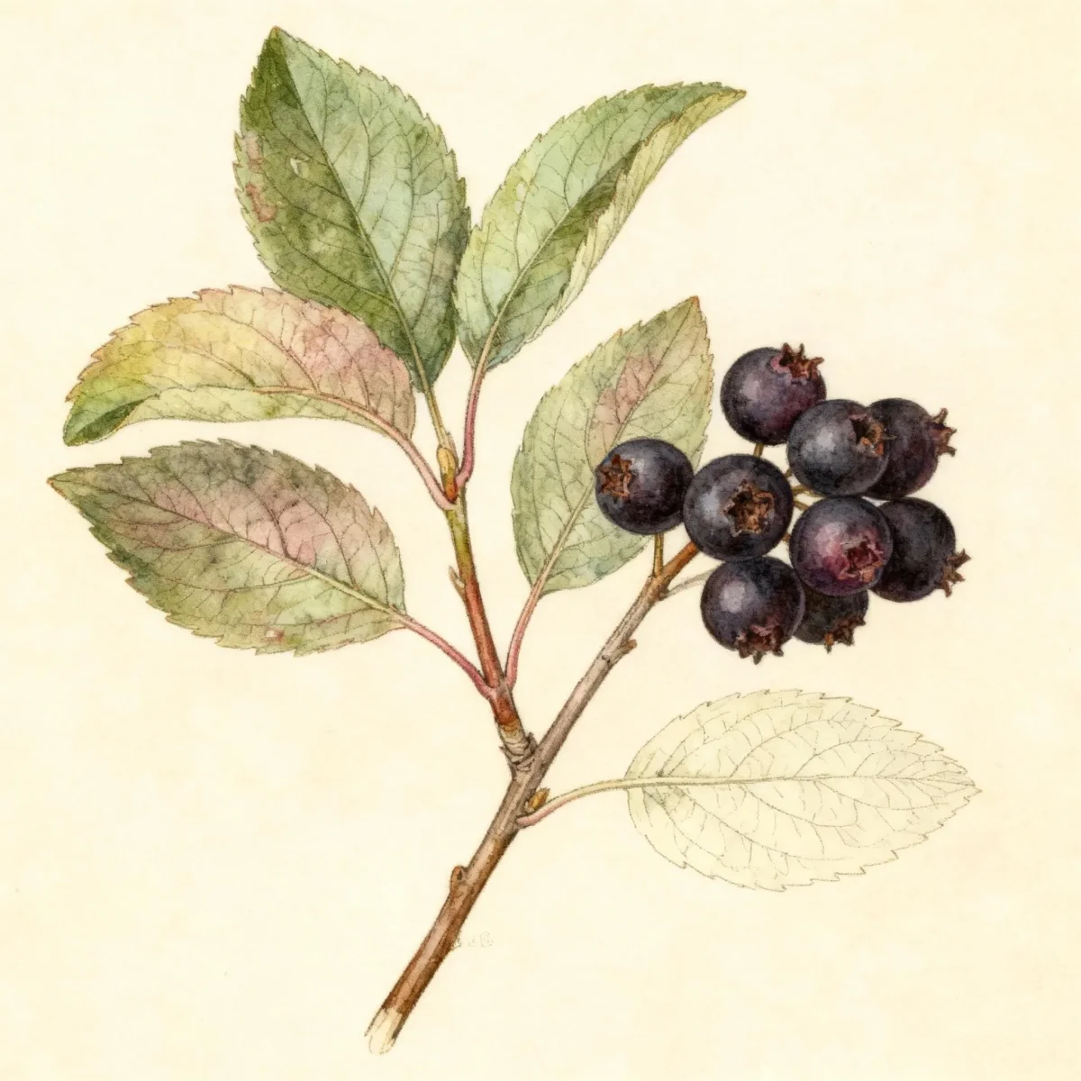 Black chokeberry (Aronia melanocarpa 'Morton' IROQUOIS BEAUTY)