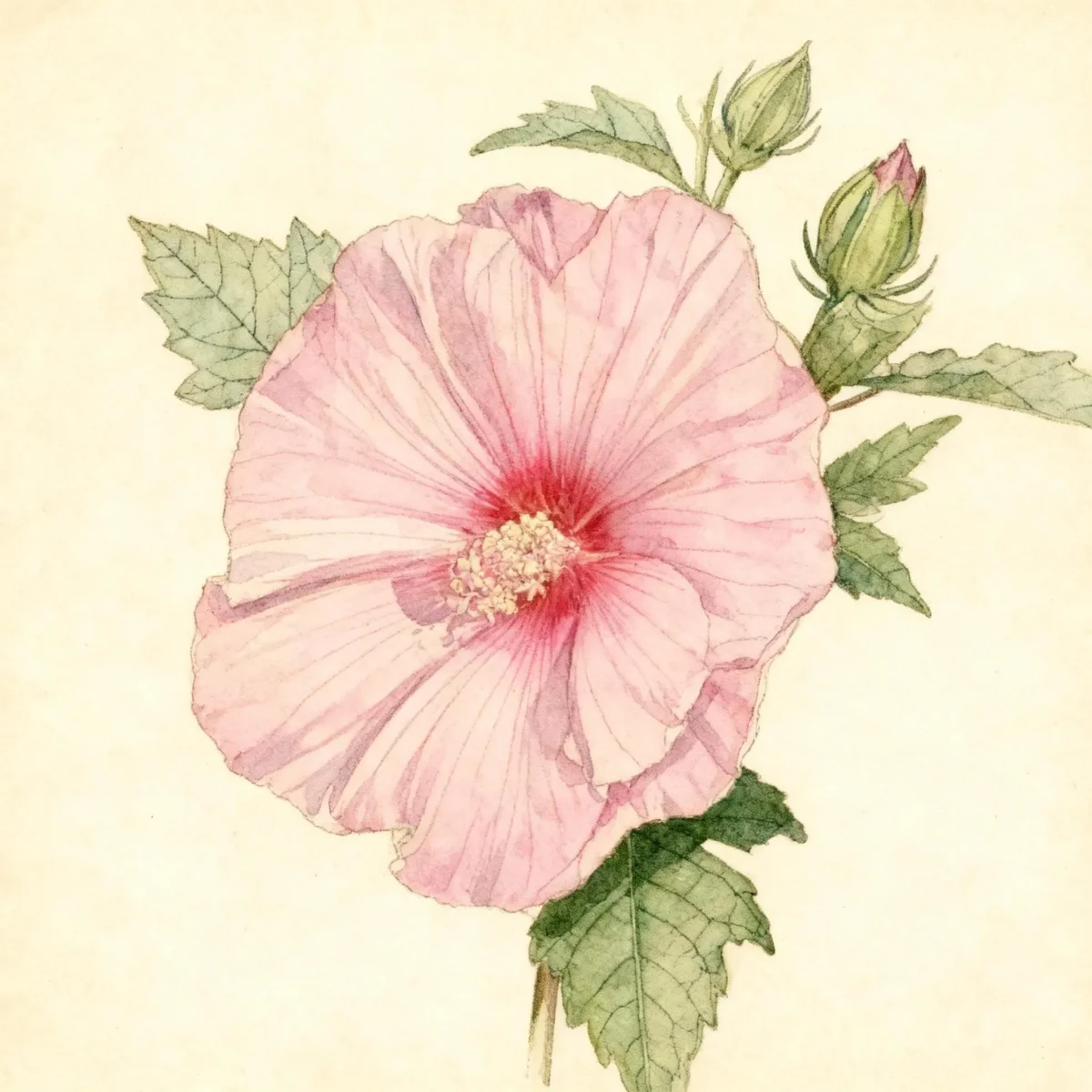 Hardy hibiscus (Hibiscus moscheutos 'Disco Belle Pink')