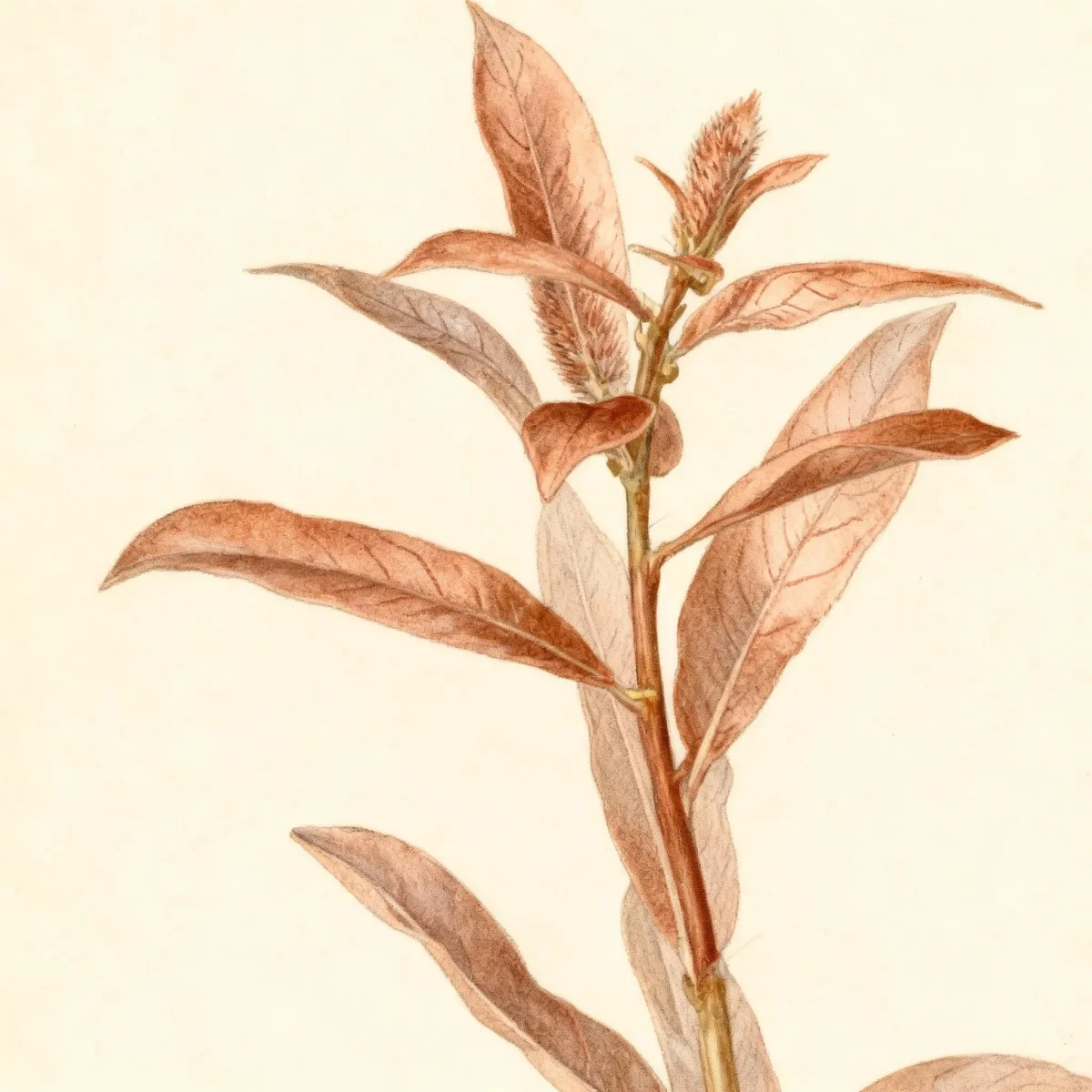 Rose-gold pussy willow (Salix gracilistyla 'Melanostachys')