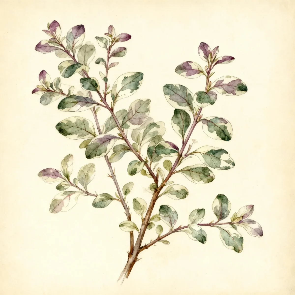 Rock cotoneaster (Cotoneaster atropurpureus 'Variegatus')