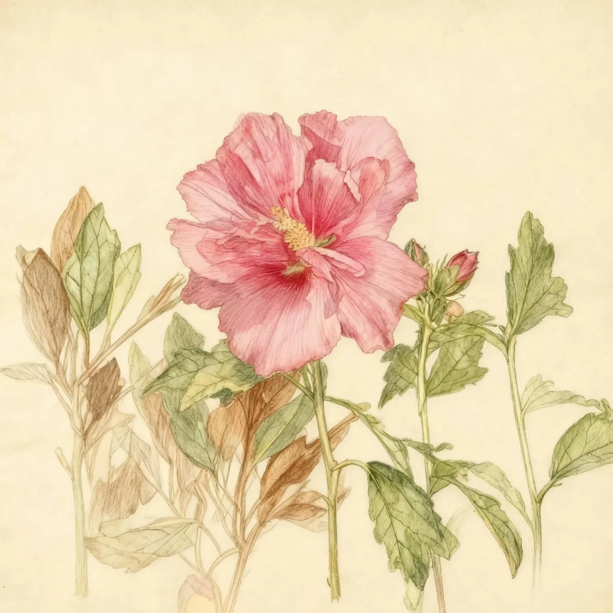 Rose of Sharon (Hibiscus syriacus 'Lucy')