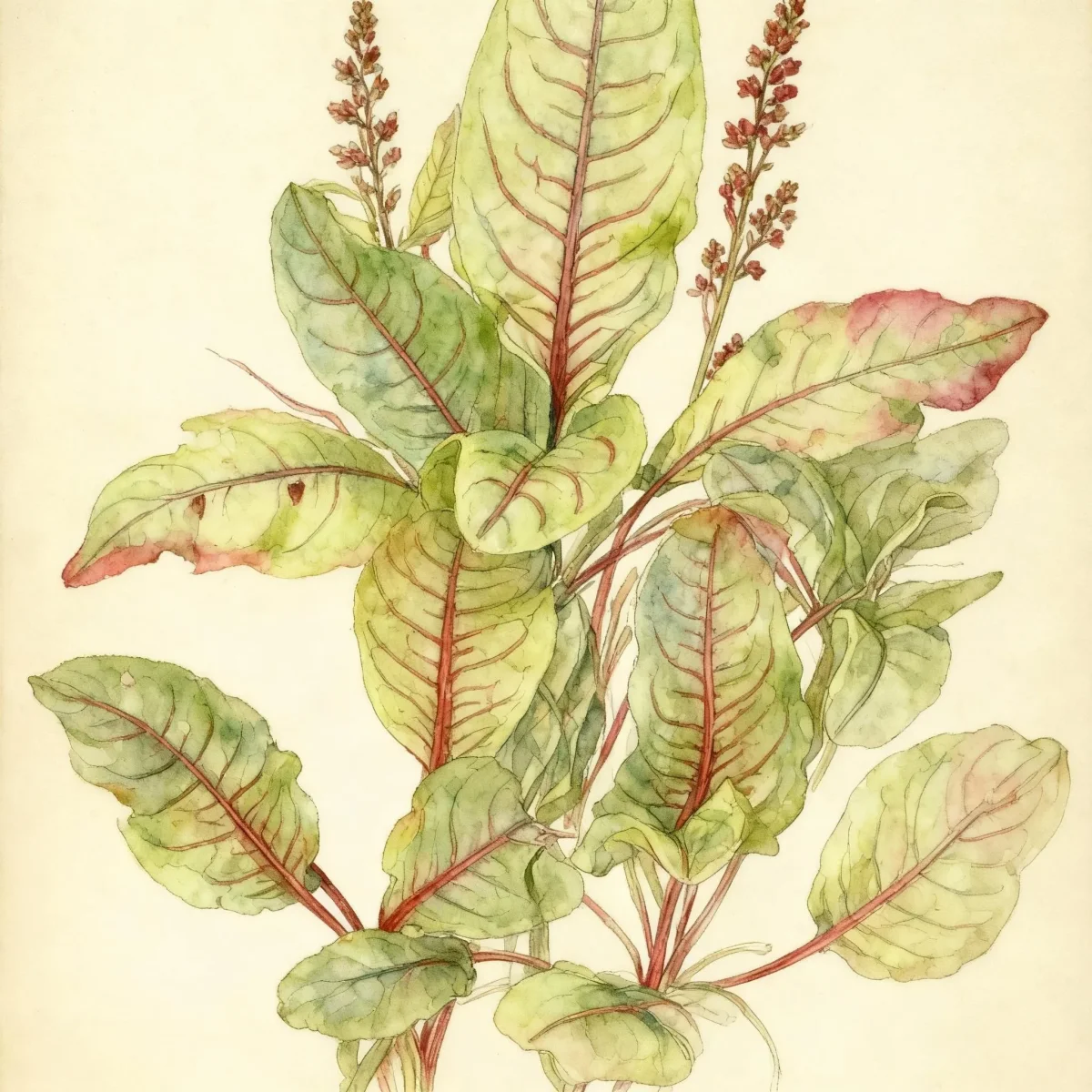 Red-veined dock (Rumex sanguineus var. sanguineus)