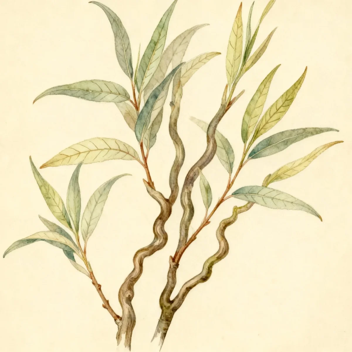 Dragon's claw willow (Salix babylonica var. pekinensis 'Tortuosa')