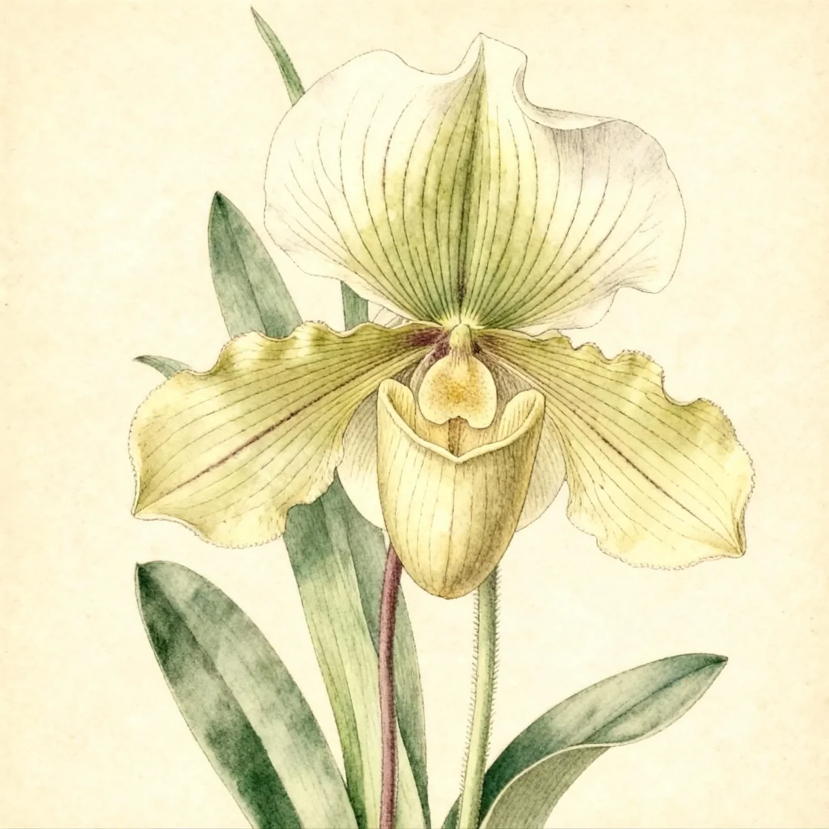 Venus' slipper (Paphiopedilum (group))