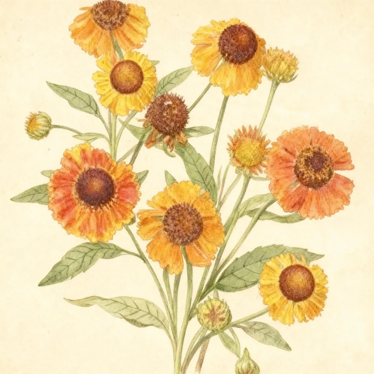 Sneezeweed (Helenium 'Helbro' MARDI GRAS)