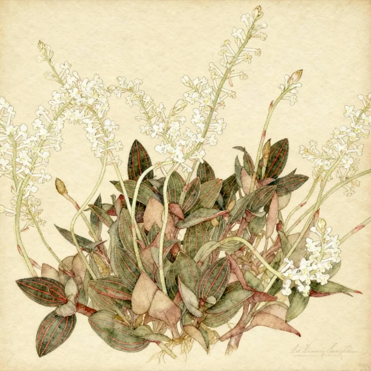 Jewel orchid (Ludisia (group))