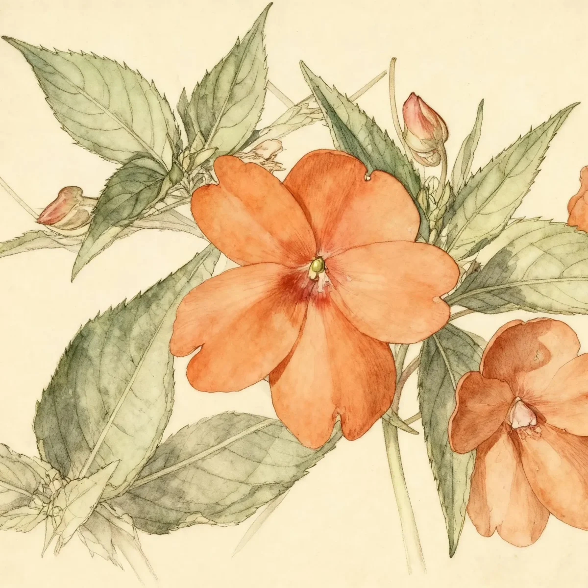 New Guinea impatiens (Impatiens hawkeri (group))