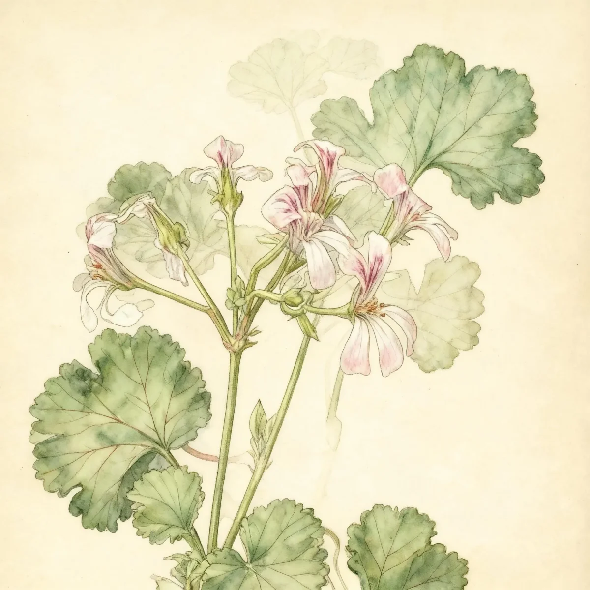 Scented-leaved geranium (Pelargonium (scented-leaved group))
