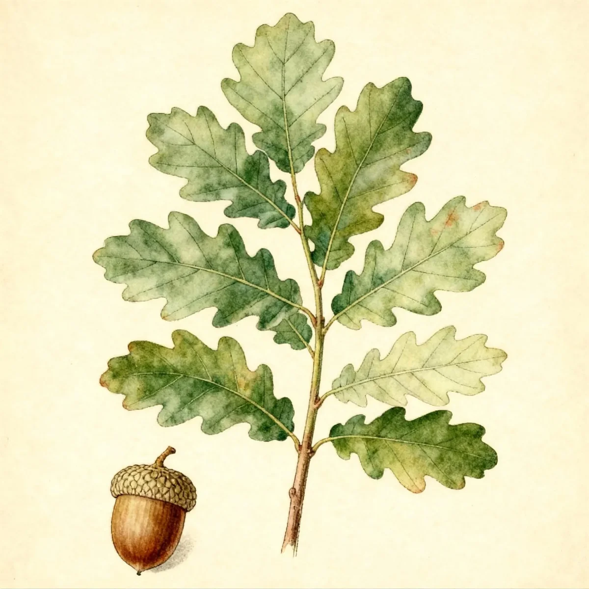 English oak (Quercus robur f. fastigiata)