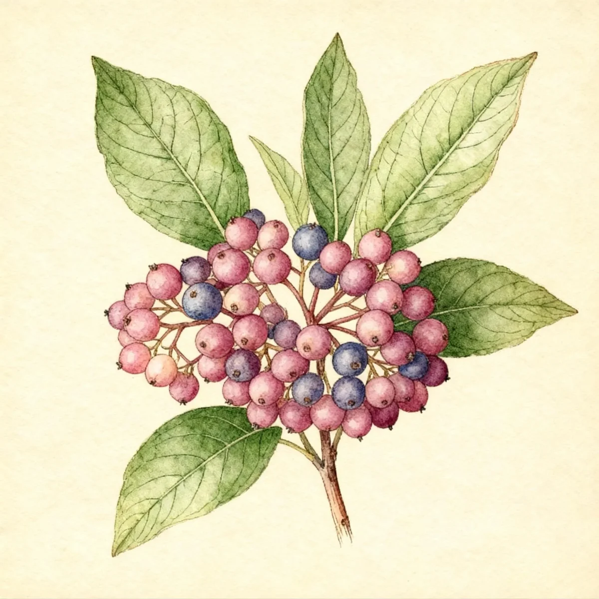 Possumhaw viburnum (Viburnum nudum 'Bulk' BRANDYWINE)