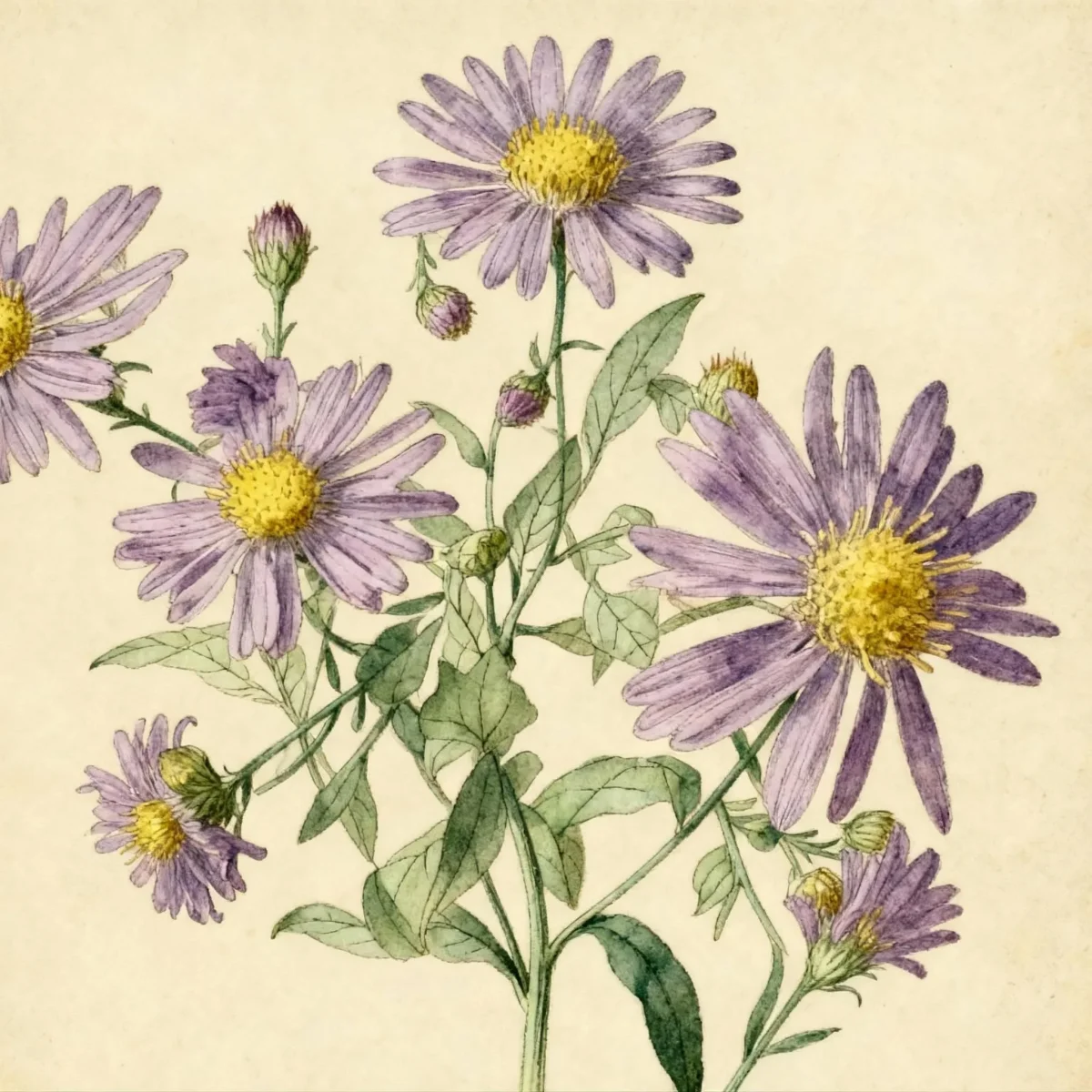 Smooth aster (Symphyotrichum laeve 'Bluebird')