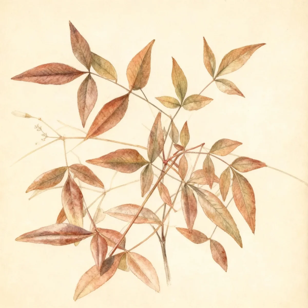 Heavenly bamboo (Nandina domestica 'Monfar' SIENNA SUNRISE)