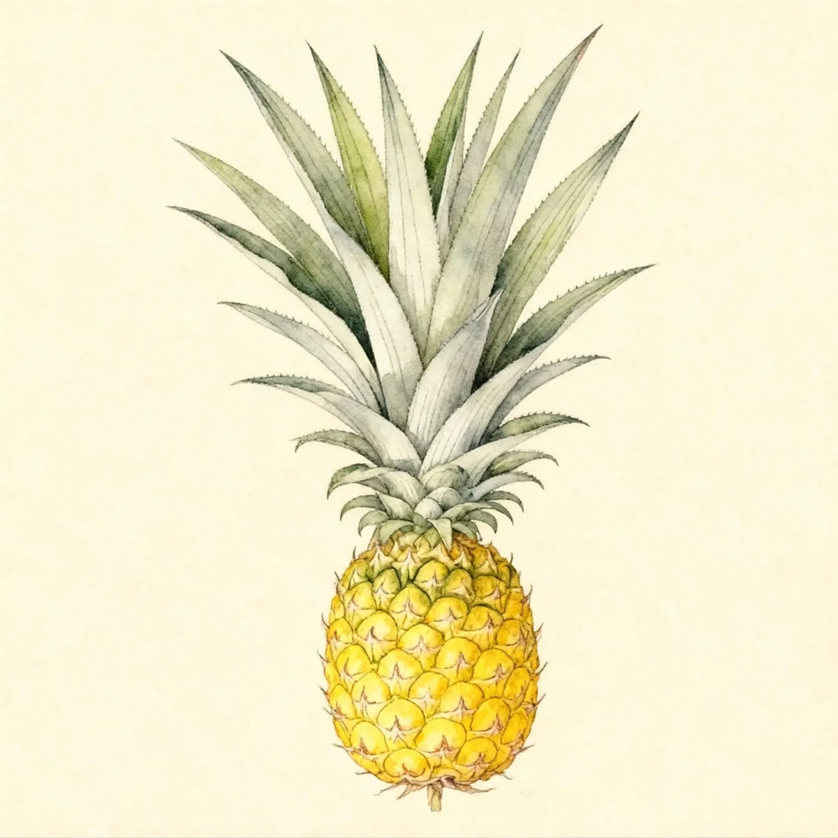 Pineapple (Ananas comosus 'Sugarloaf')
