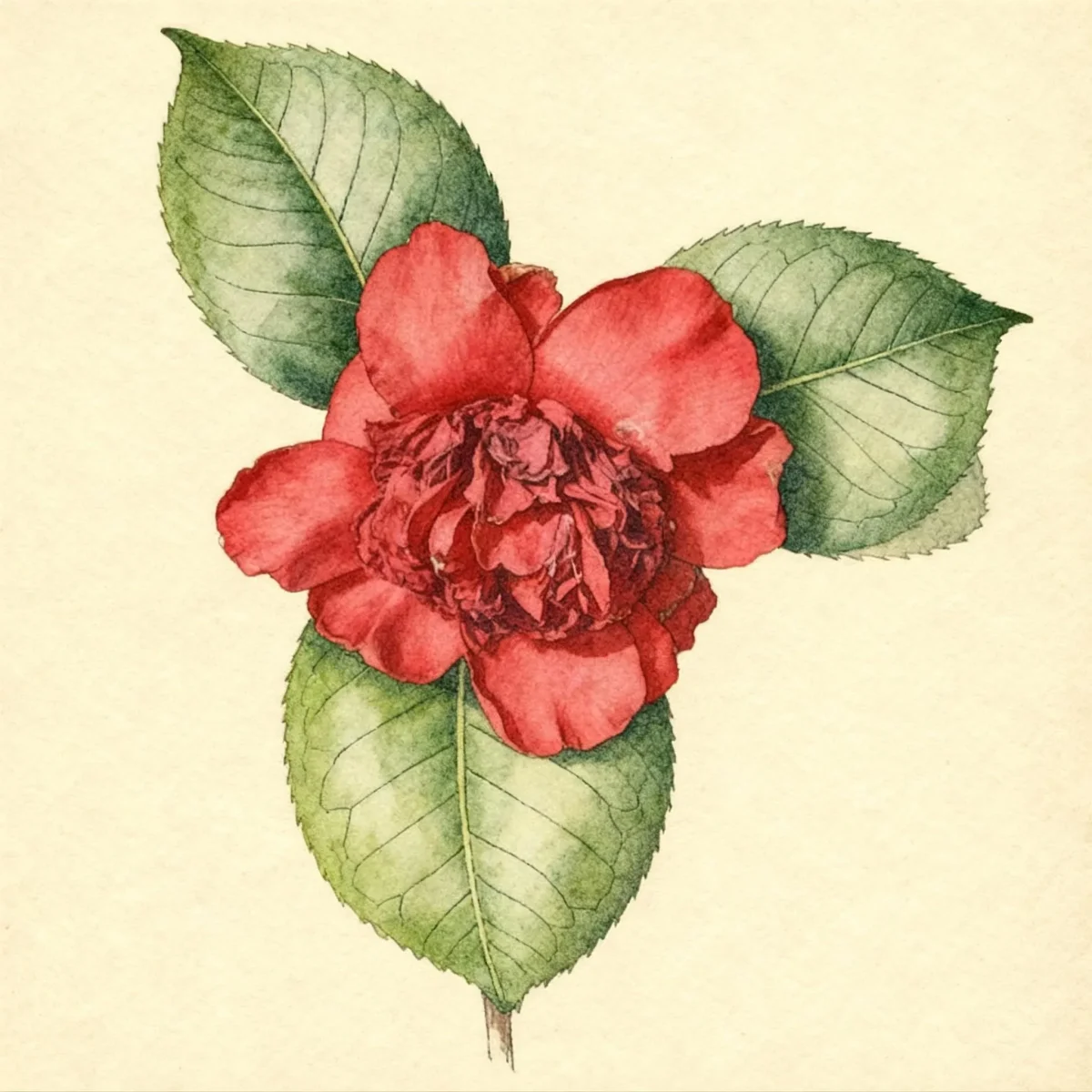 Camellia (Camellia japonica 'April Tryst')