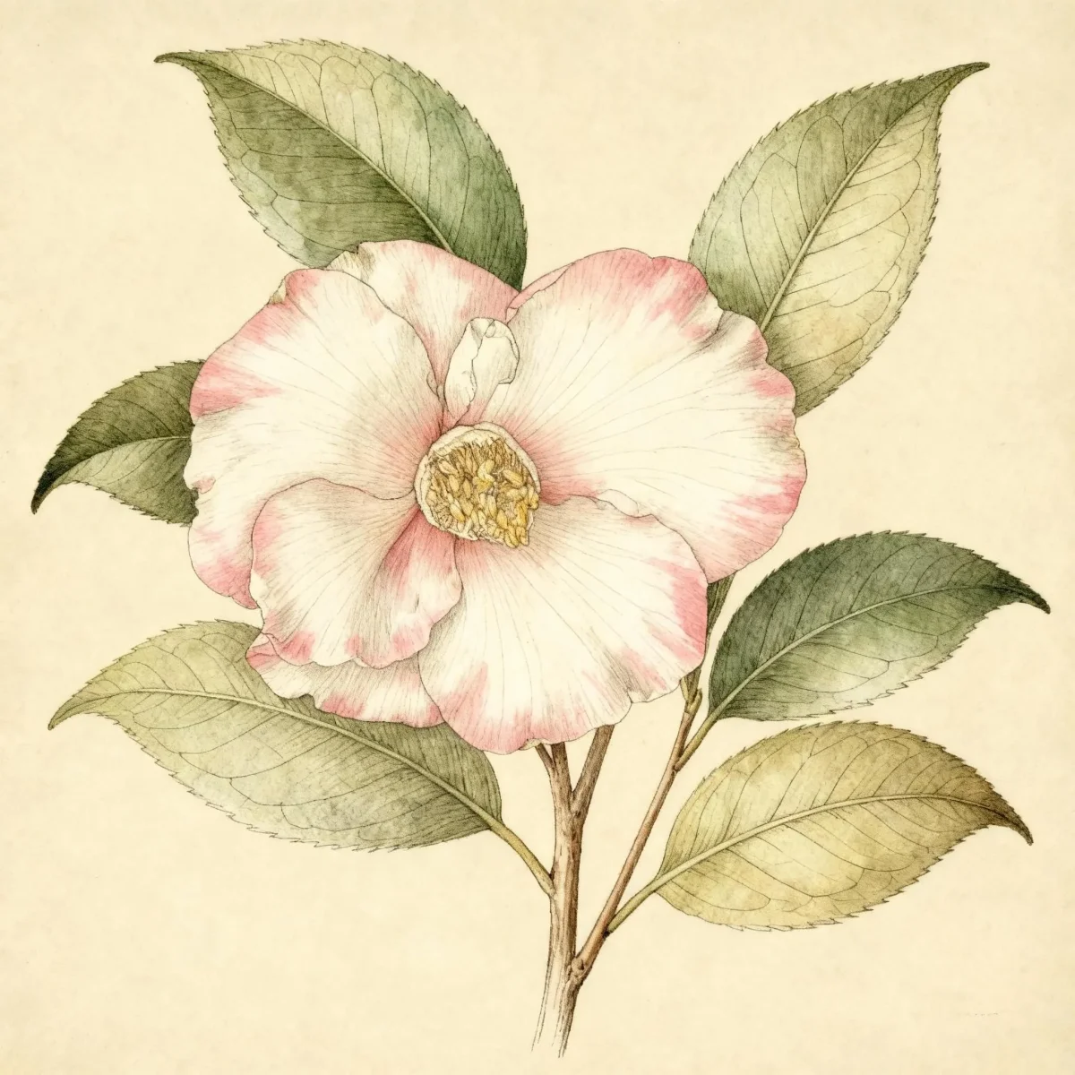Camellia (Camellia japonica 'Spring's Promise')