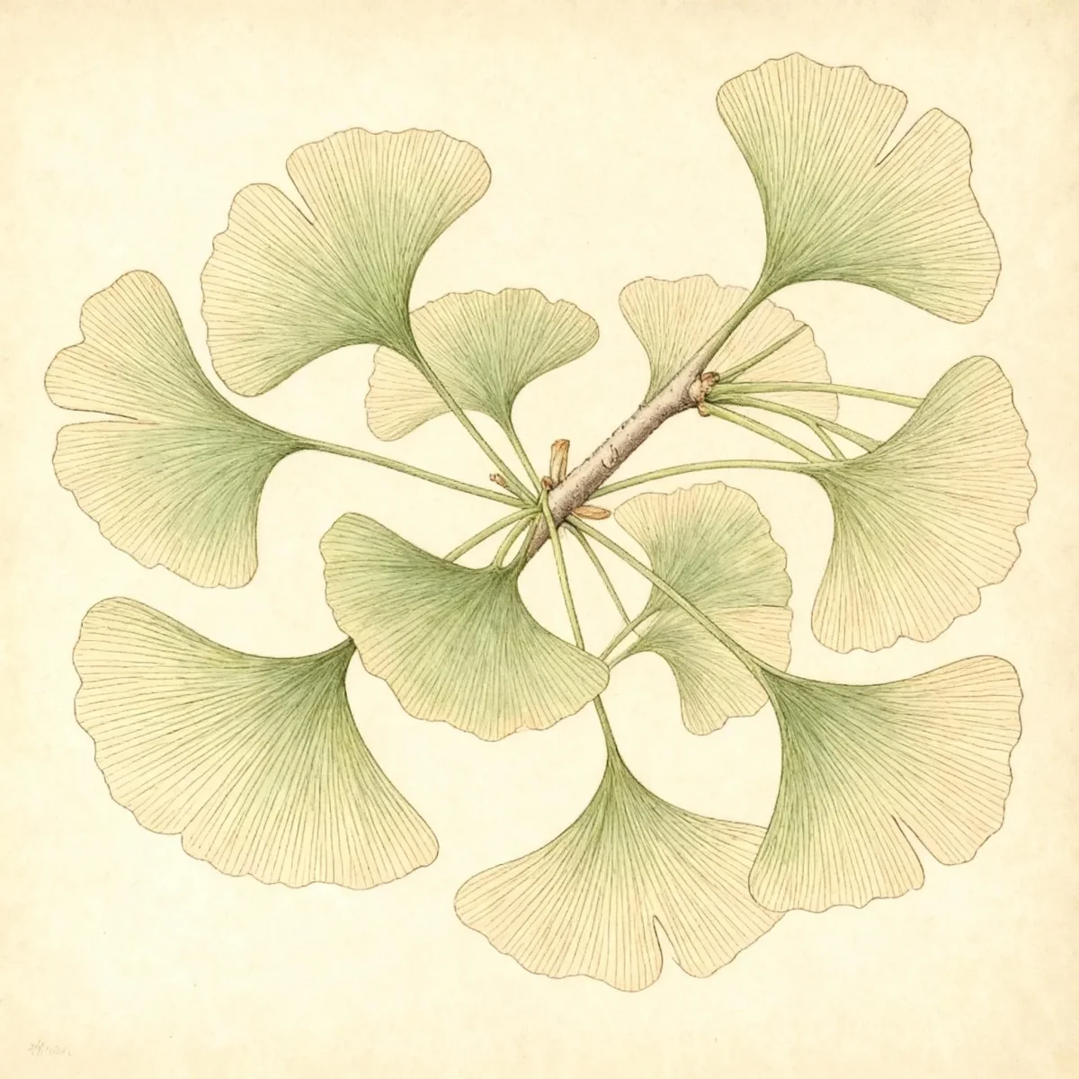 Maidenhair tree (Ginkgo biloba 'Jade Butterflies')