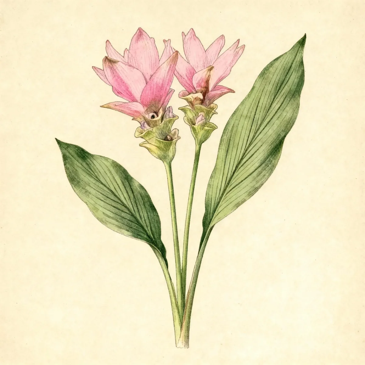 Siam tulip (Curcuma alismatifolia 'Pink')