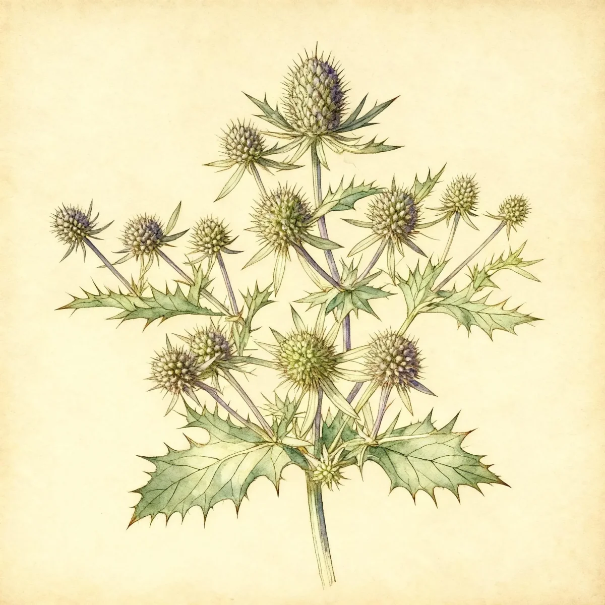 Sea holly (Eryngium planum 'Blue Glitter')