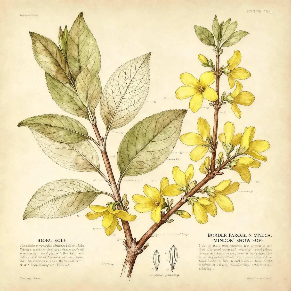 Border forsythia (Forsythia × intermedia 'Mindor' SHOW OFF)