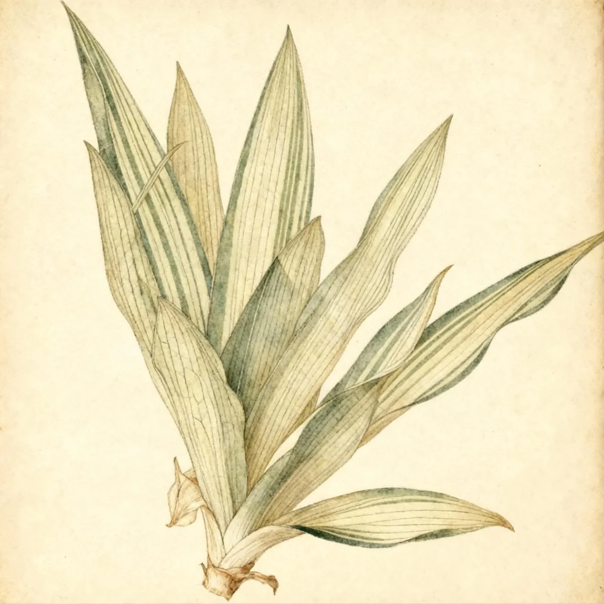 Moses-in-a-basket (Tradescantia spathacea 'Vittata')