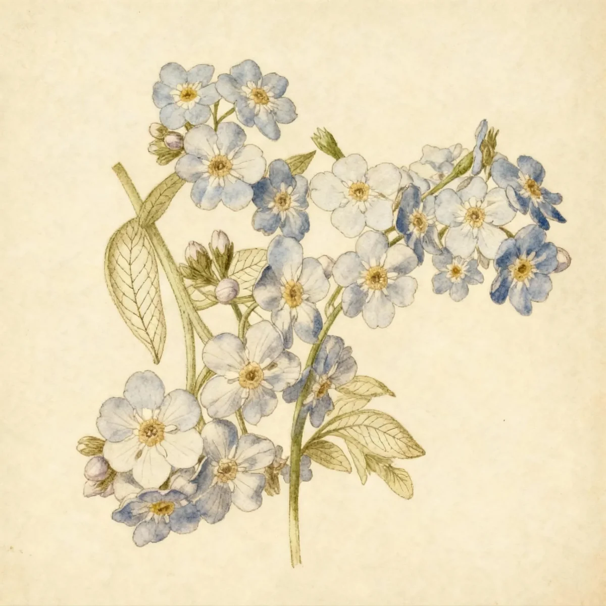 Forget-me-not (Myosotis scorpioides 'Semperflorens')