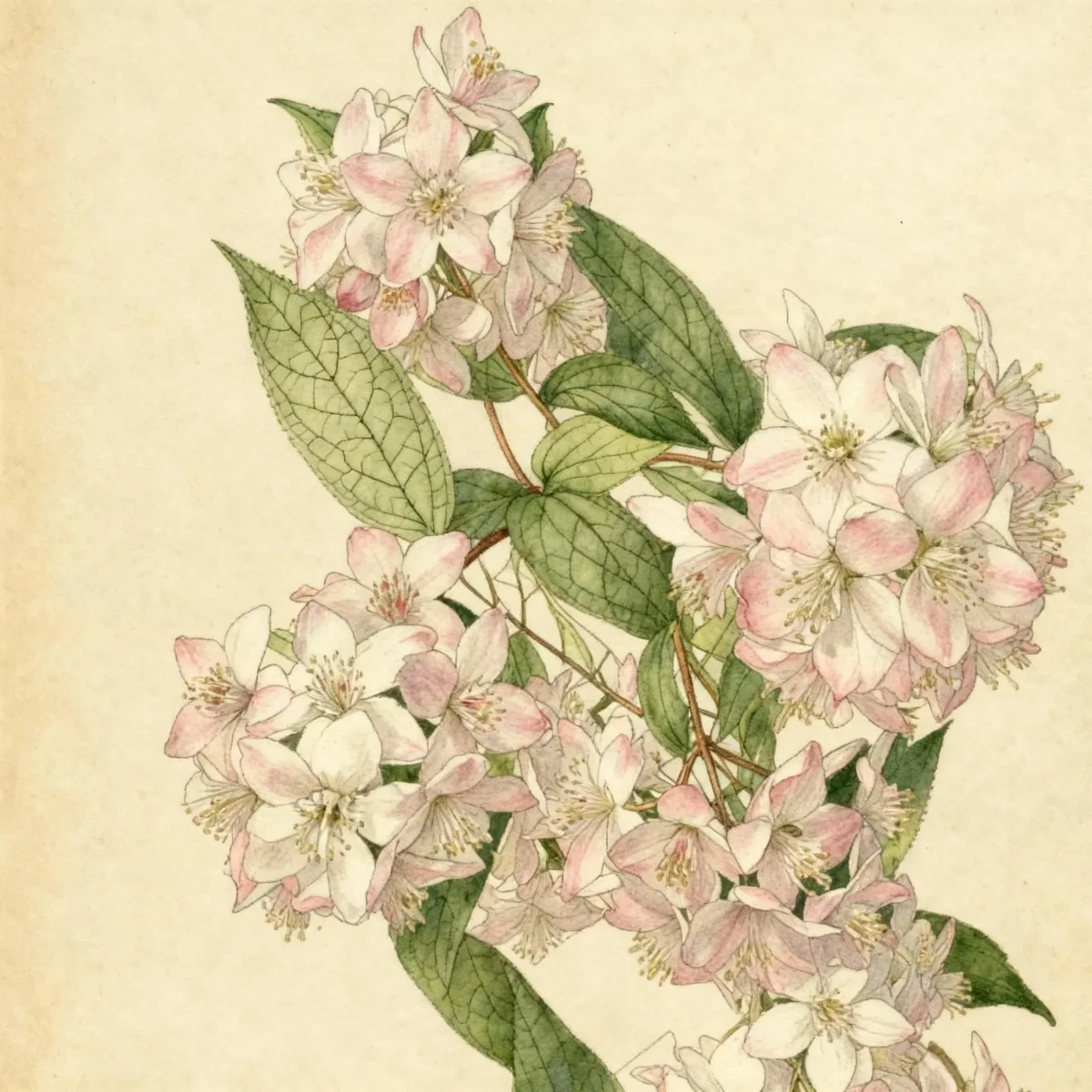 Deutzia (Deutzia × hybrida 'Perle Rose')