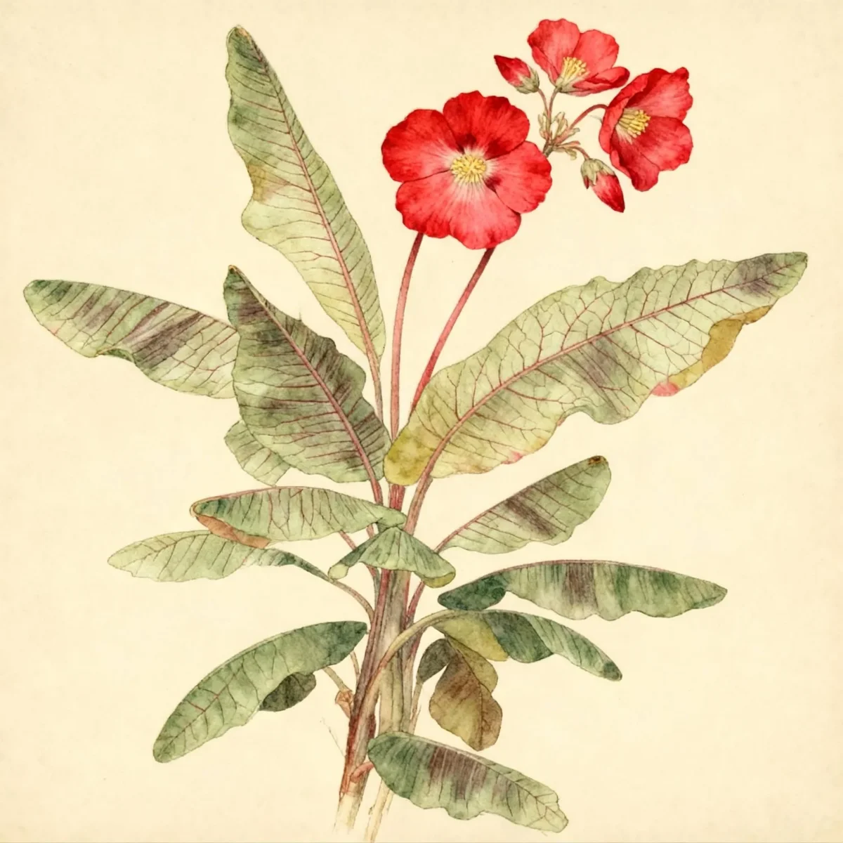 Wax begonia (Begonia × semperflorens-cultorum 'Harmony Scarlet')