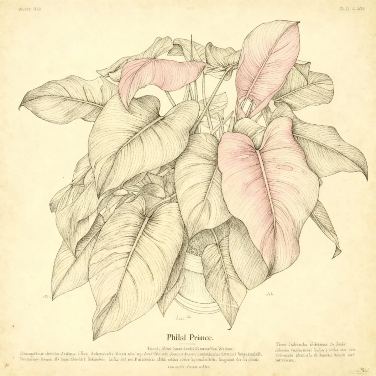 Philodendron (Philodendron 'Pink Princess')