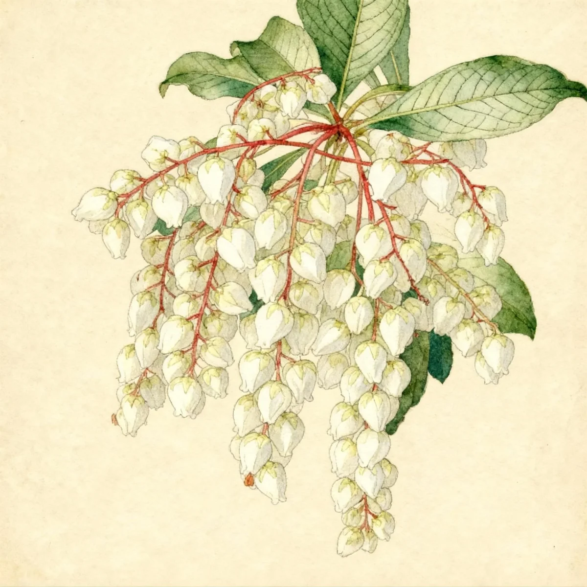 Japanese pieris (Pieris japonica 'Red Mill')