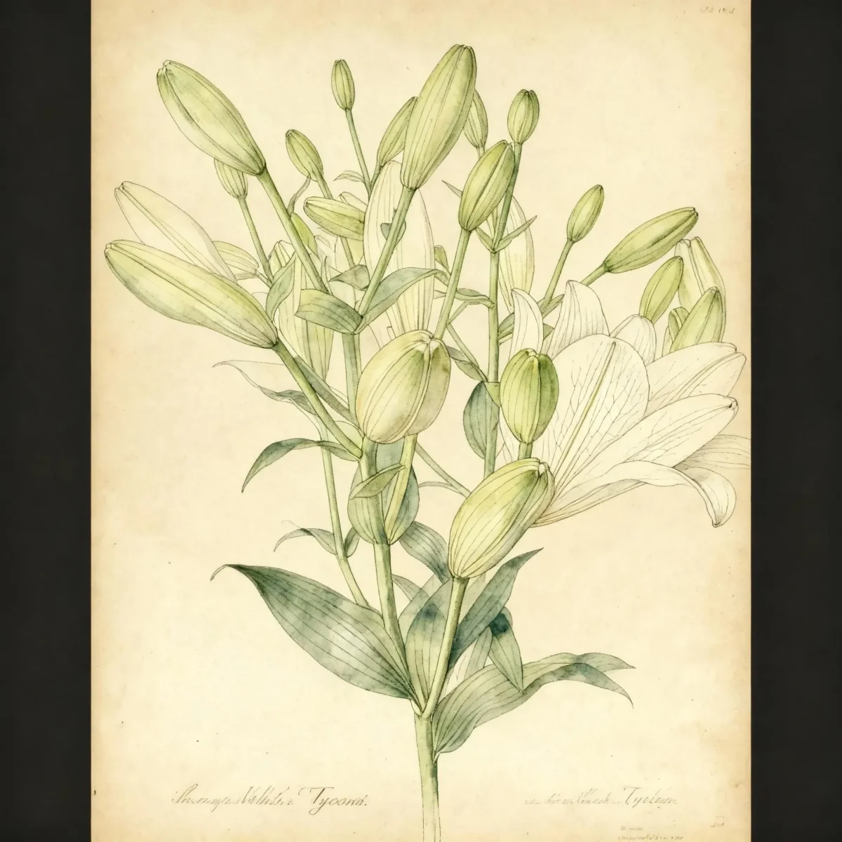 Longiflorum-Asiatic lily (Lilium 'White Tycoon')