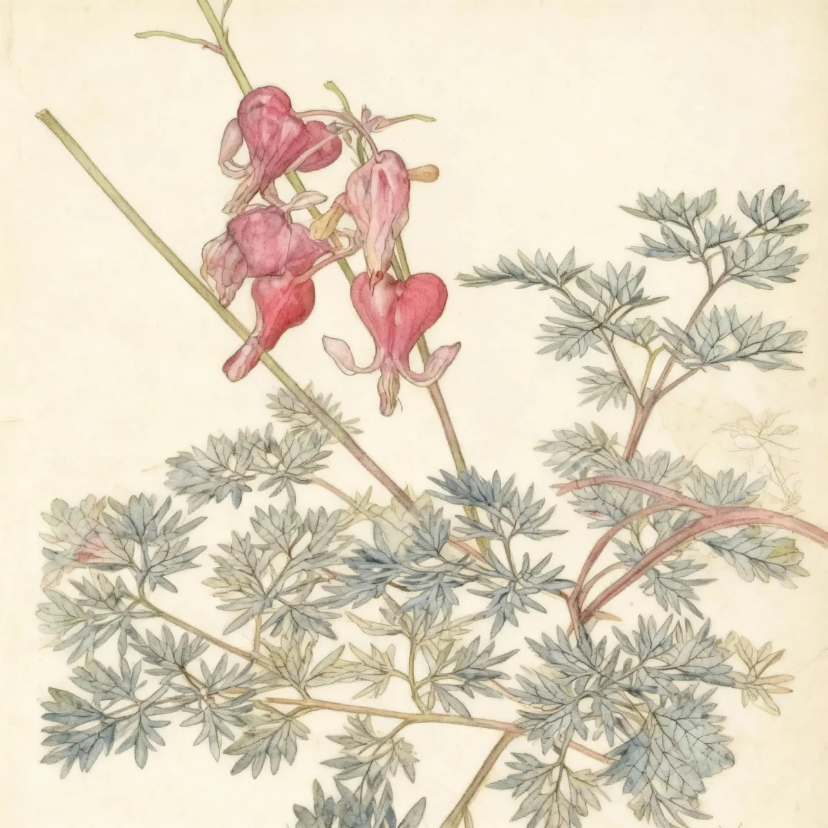 Bleeding heart (Dicentra 'Burning Hearts')