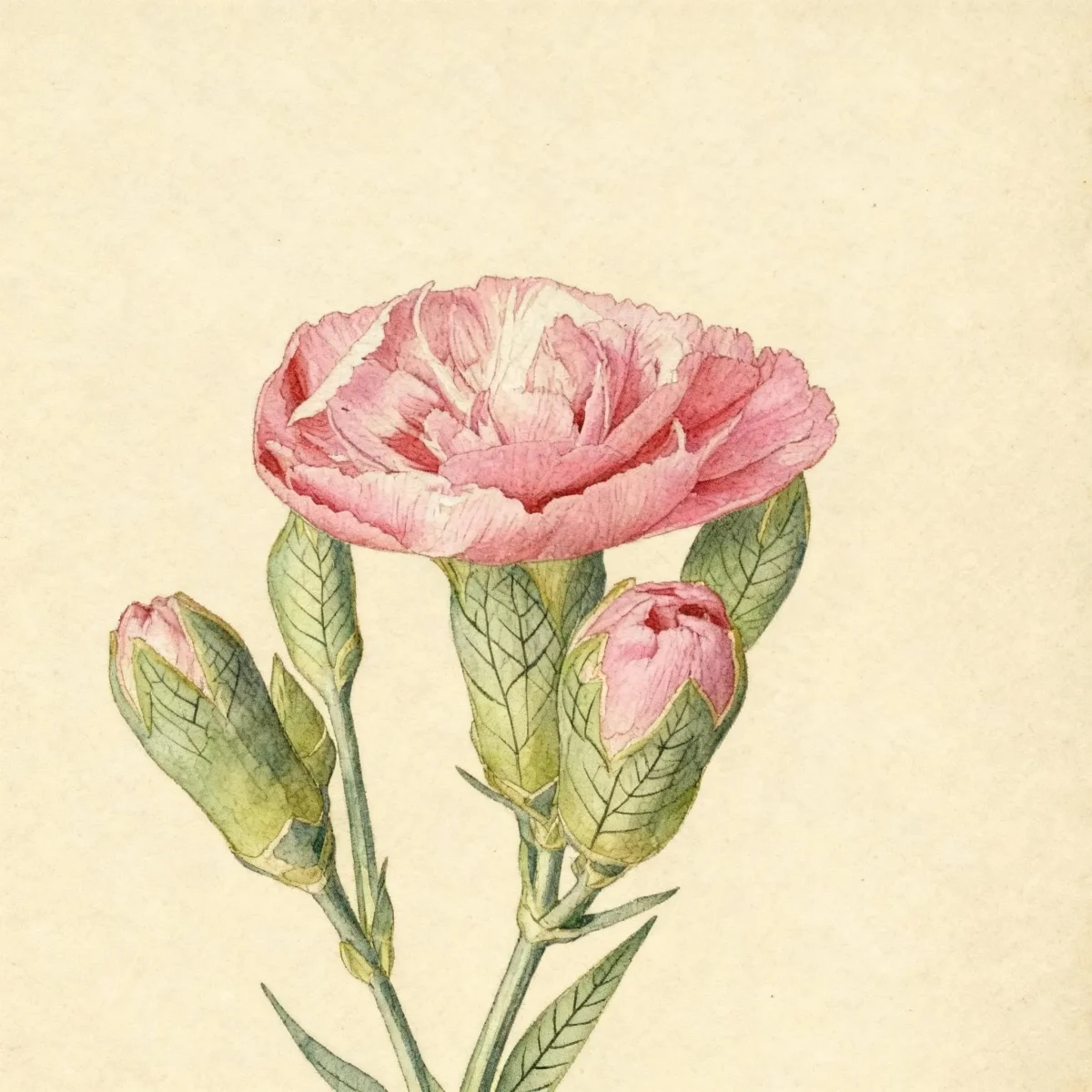 Carnation (Dianthus 'Valda Louise' ROSIE CHEEKS)