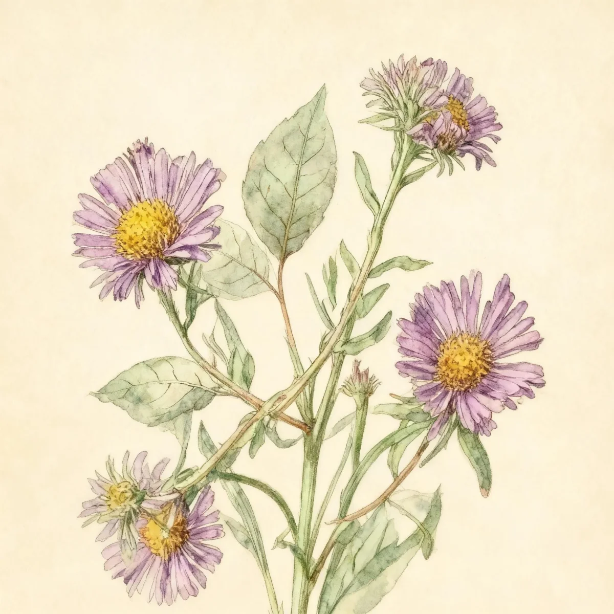 Michaelmas daisy (Symphyotrichum novi-belgii 'Blue Lagoon')
