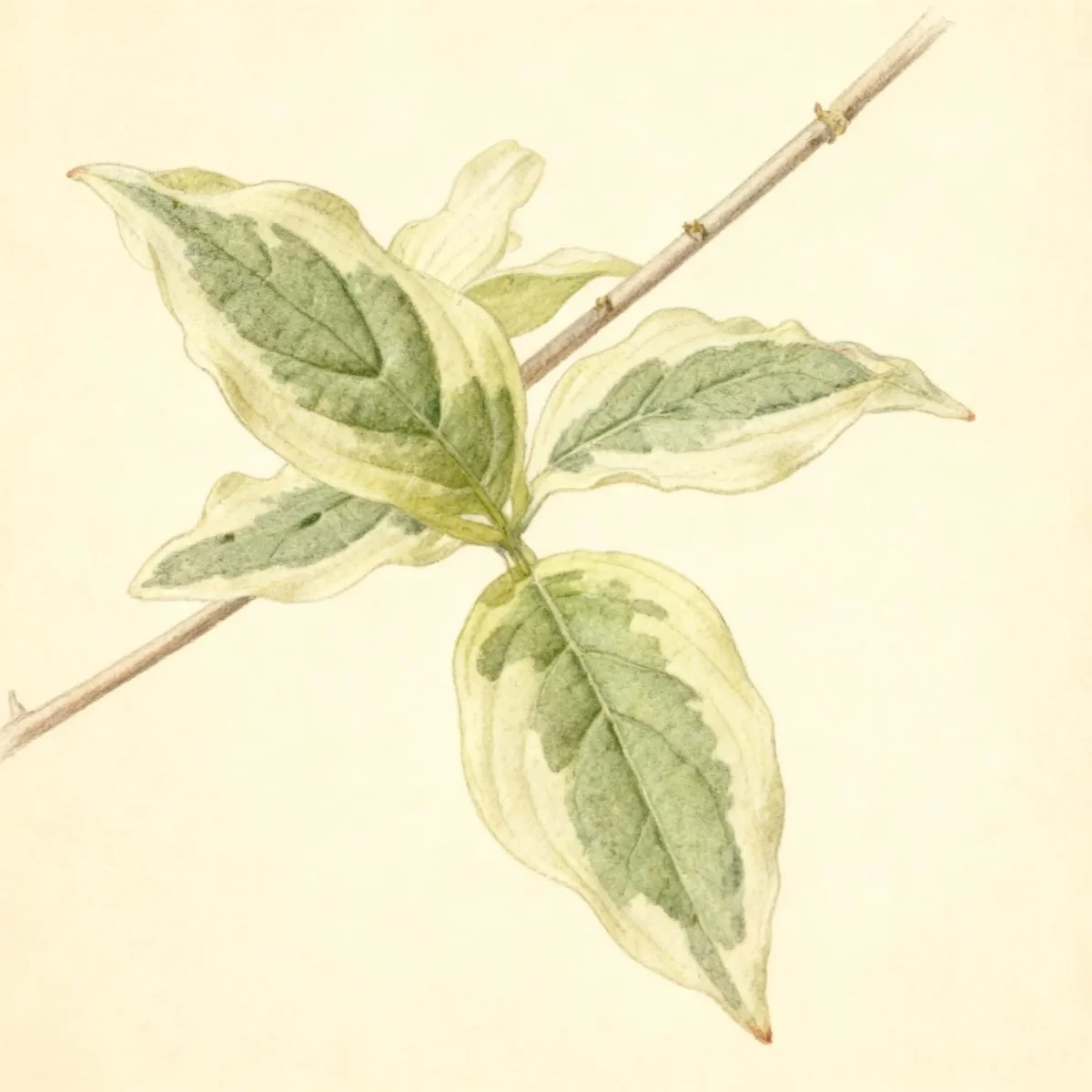Dogwood (Cornus mas 'Variegata')