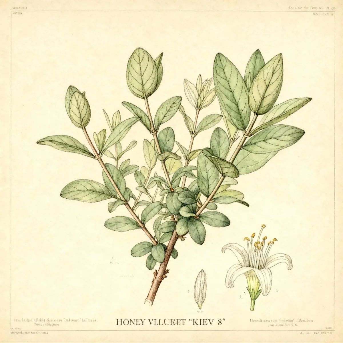 Honeyberry (Lonicera caerulea 'Kiev #8' BLUE VELVET)