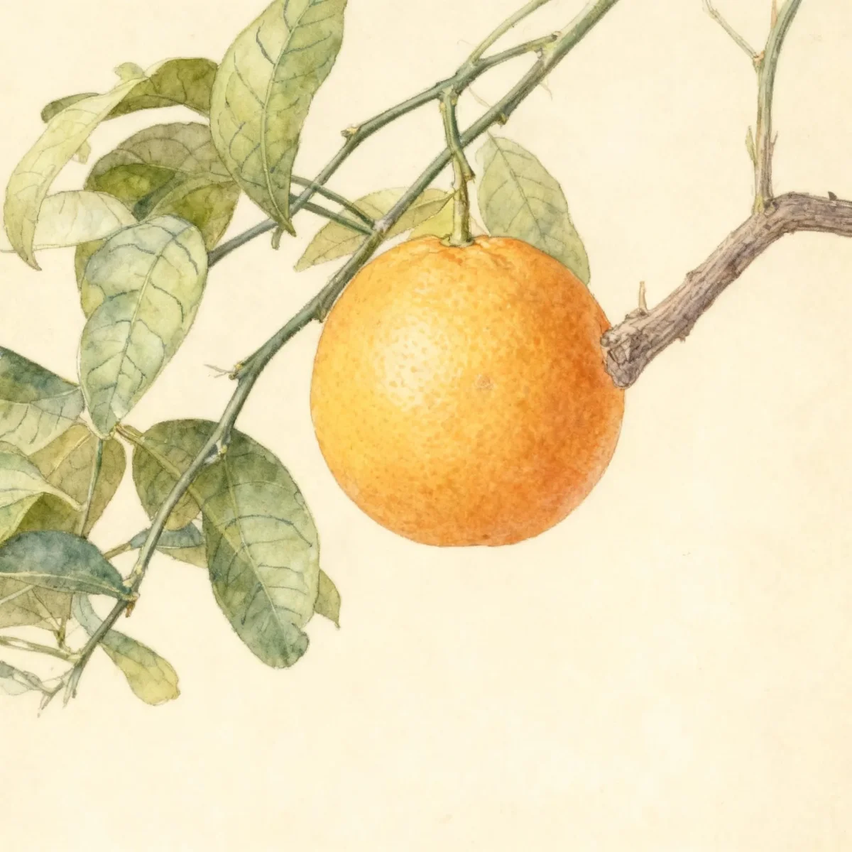 Navel orange (Citrus × sinensis 'Trovita')