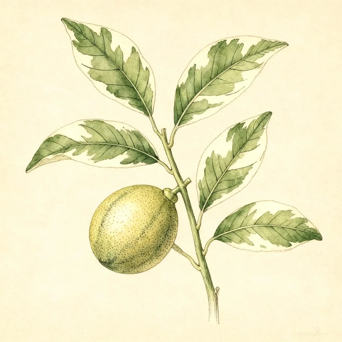 Kumquat (Citrus japonica 'Centennial Variegated')