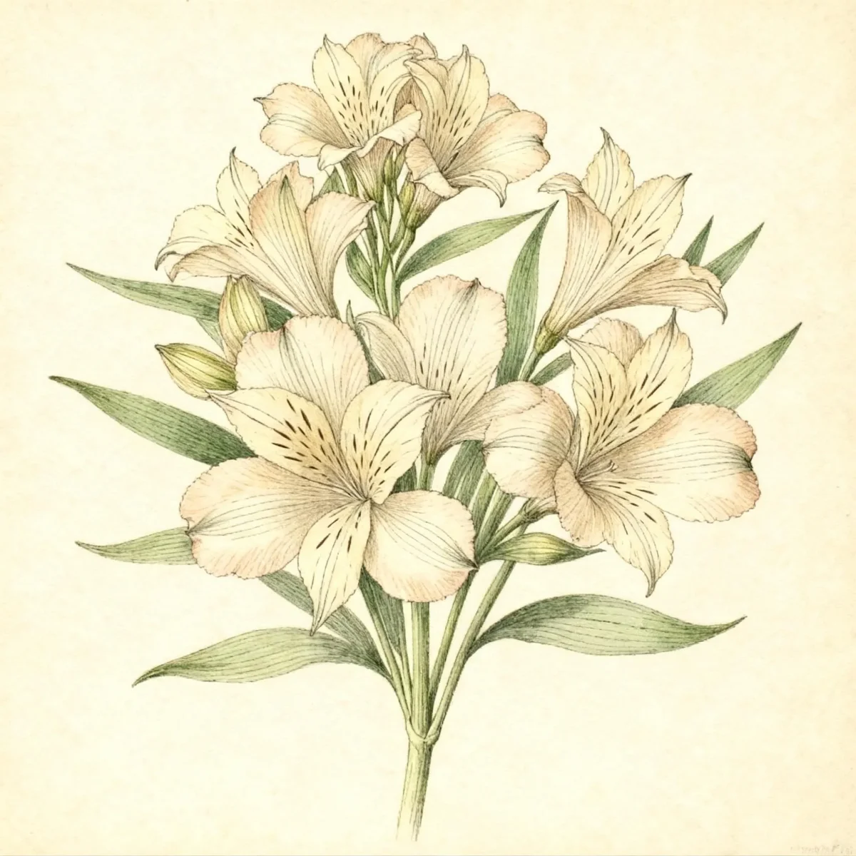 Lily of the Incas (Alstroemeria 'Koice' INCA ICE)