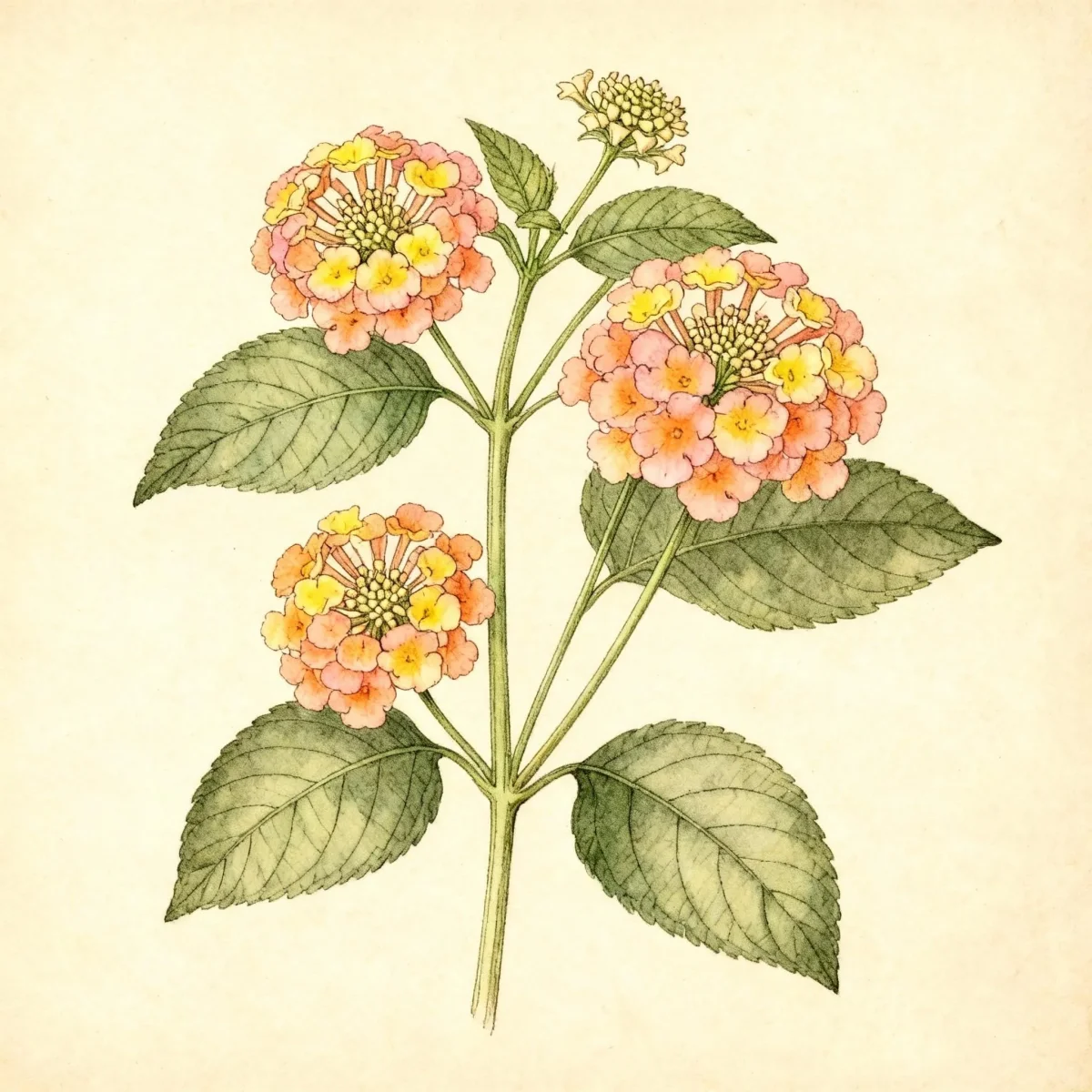 Lantana (Lantana camara 'Balluceagl' LITTLE LUCKY PEACH GLOW)