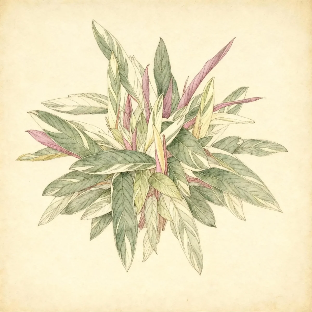 Stromanthe (Stromanthe sanguinea 'Tristar')