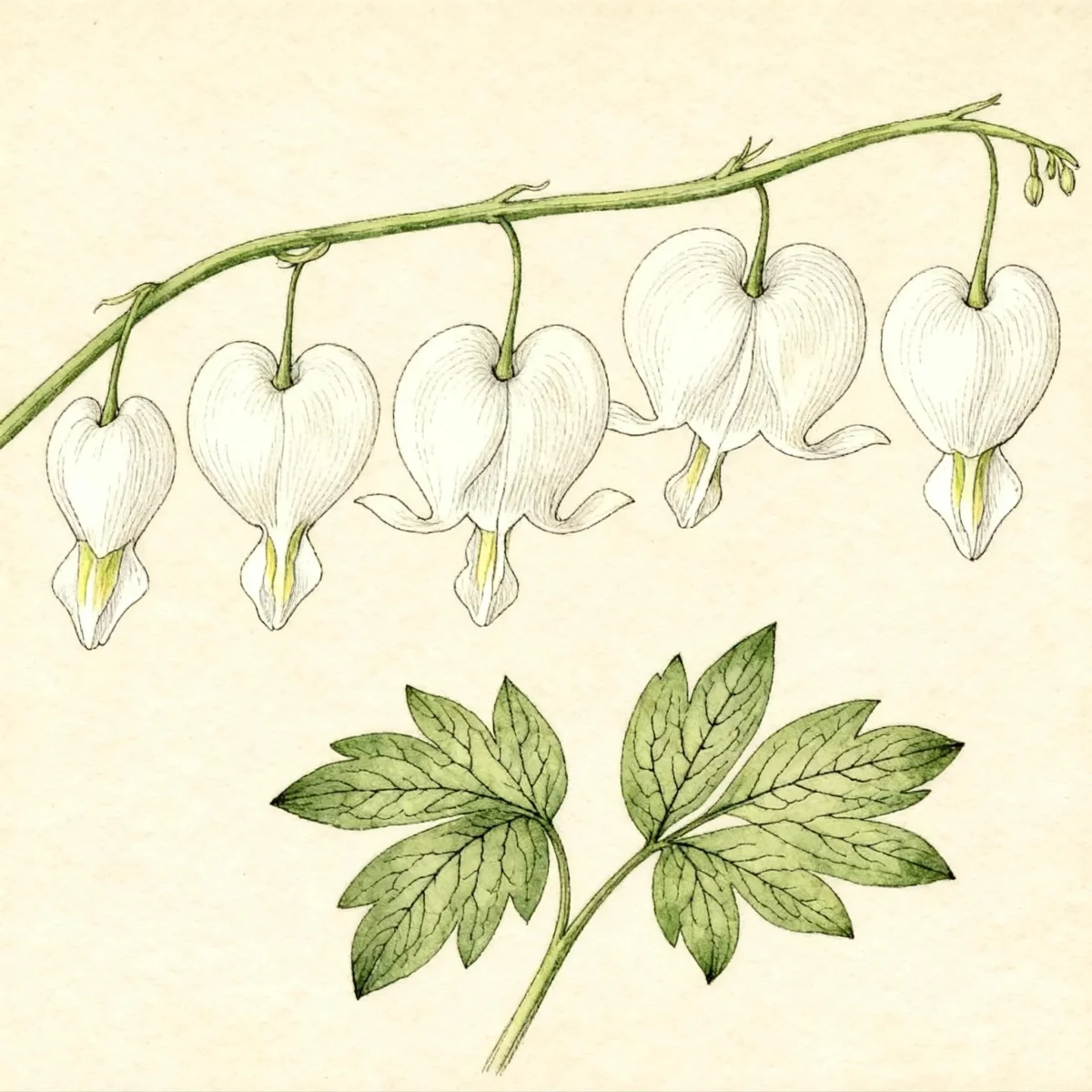 Bleeding heart (Lamprocapnos spectabilis 'Alba')