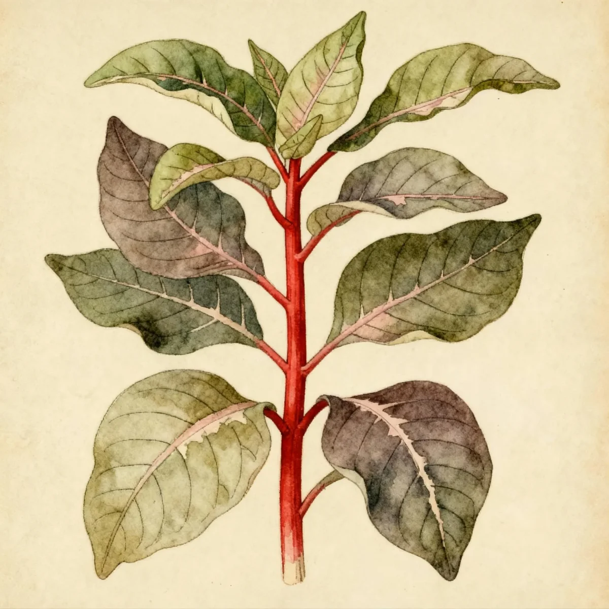 Caricature plant (Graptophyllum pictum)